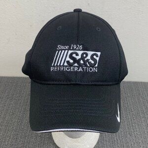 S&S Refrigeration Baseball Hat Mens Size M/L Fitted Cap Nike Legacy91 Dri-fit